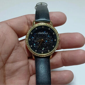Aeropostale Womens Quarts Watch Gild Tone Ticking With New Battery L9